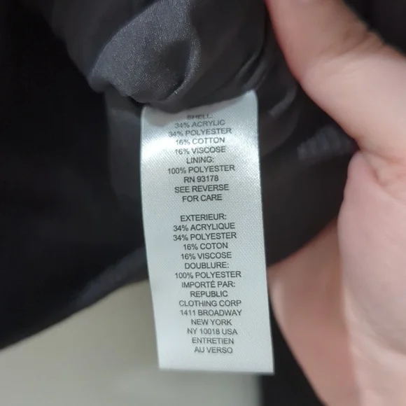 Truth By Republic Black Tweed Bomber Jacket NWT - Picture 7 of 7